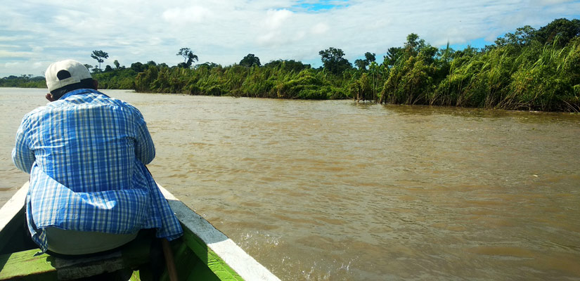 guy in iquitos with cotton clothes