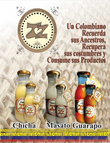 Masato colombian poster Bogotá food industry