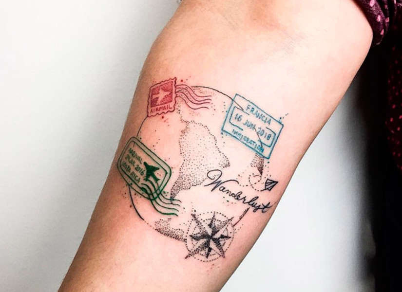 The most original and beautiful travel tattoos ✍ | Howlanders