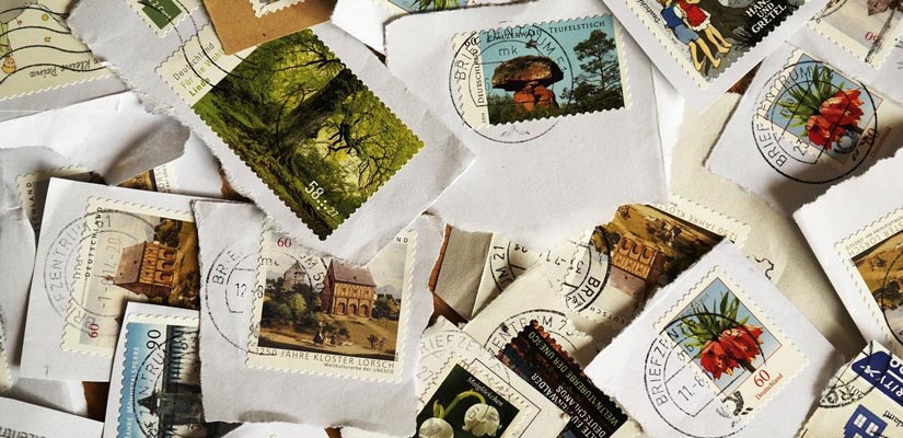 stamp collection from different countries