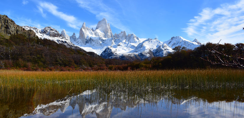 vistas monte fitz roy nevado argentina