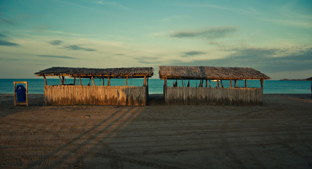 beachfront hut in El Cabo de la Vela, Colombia