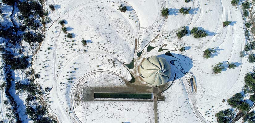 vue aérienne du chili nevada
