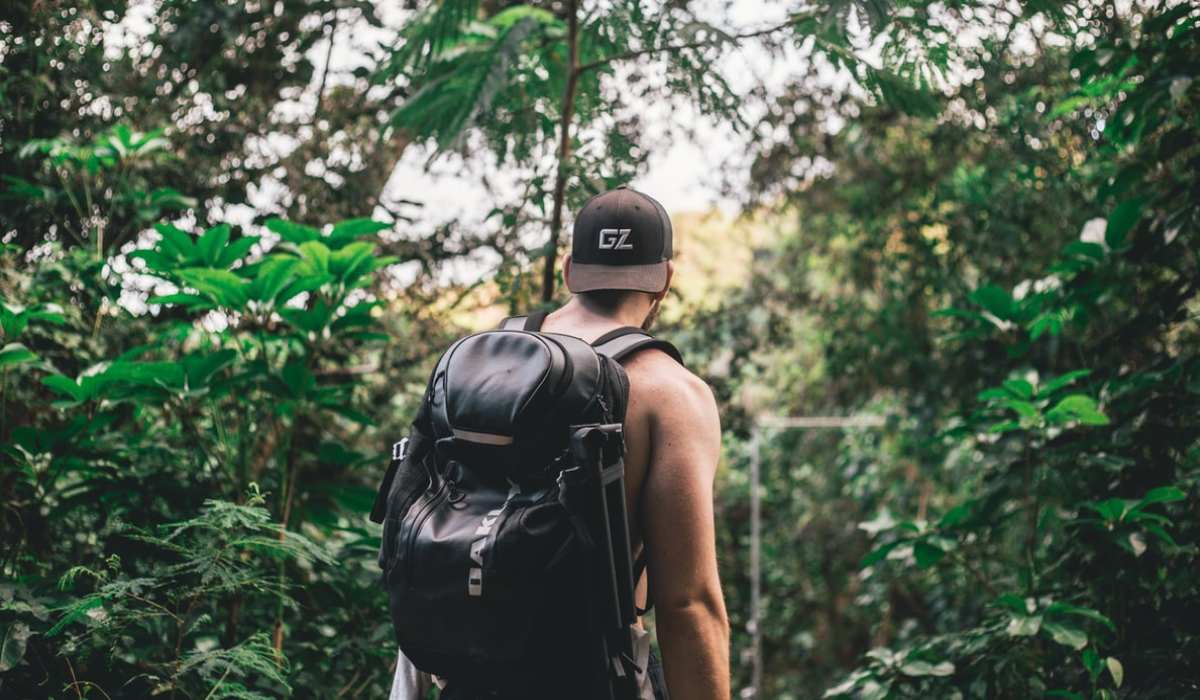 packpacker in the jungle
