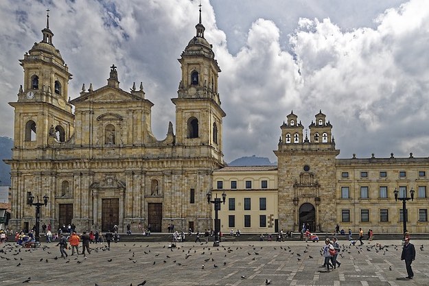 Cathedral historic center Bogota Colombia