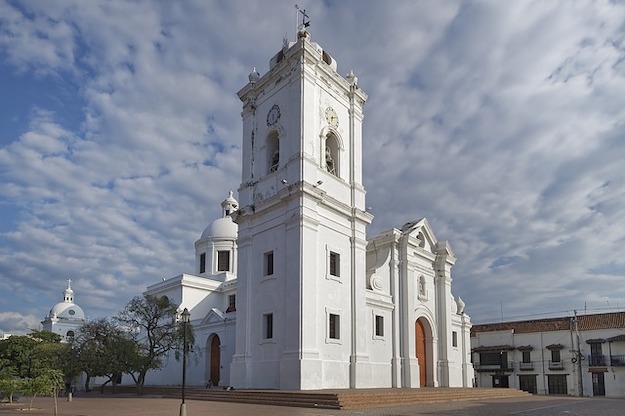 Cathedral historic center Santa Marta Colombia