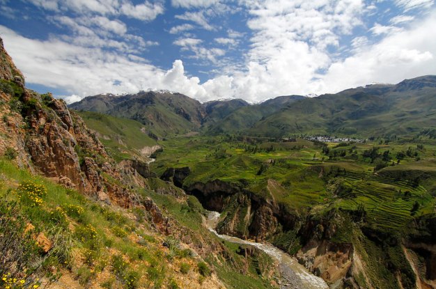 landscape of the colca canyon