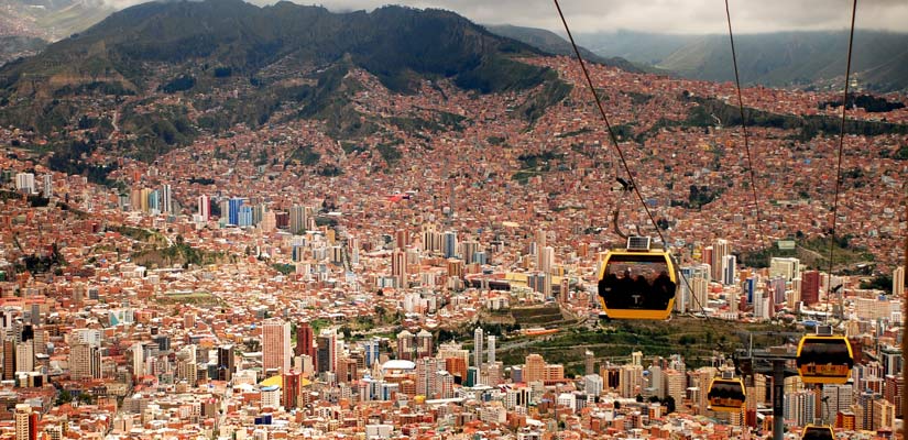 La Paz high altitude city