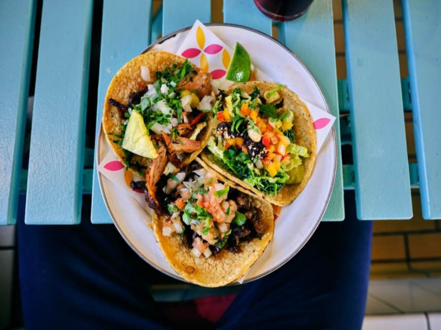 tacos served in a plate