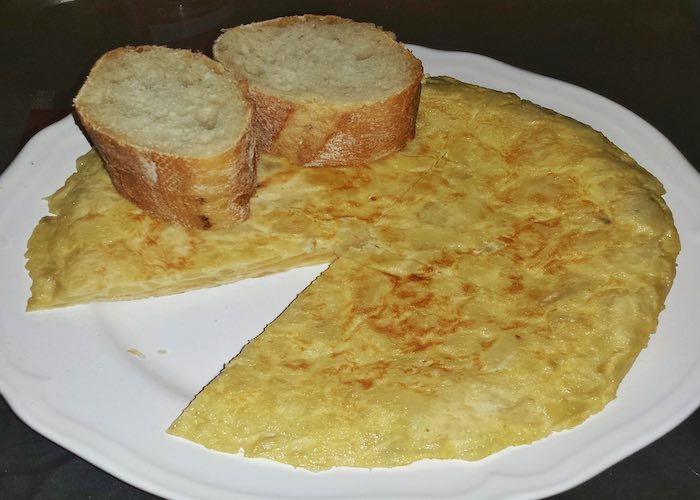 Plato de tortilla de patata española