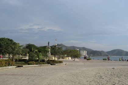 beach of Santa Marta in Colombia