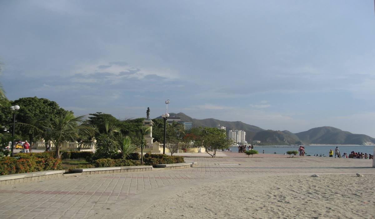 beach of Santa Marta in Colombia