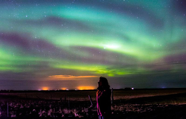 aurora boreal en Islandia