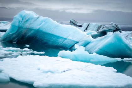 laguna glaciar jokulsarlon en Islandia