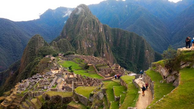 Aerial views from Machu Picchu during the pandemic