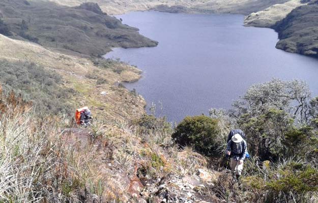 El Cajas hiking route