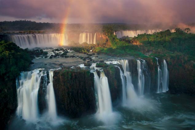 views of the Iguazu Falls