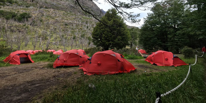 camping del refugio grey